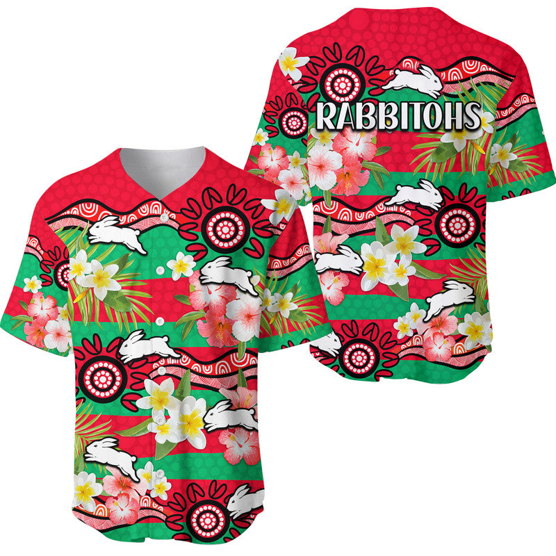 rabbitohs-rugby-baseball-jersey-tropical-flowers-and-palm-hawaiian-style