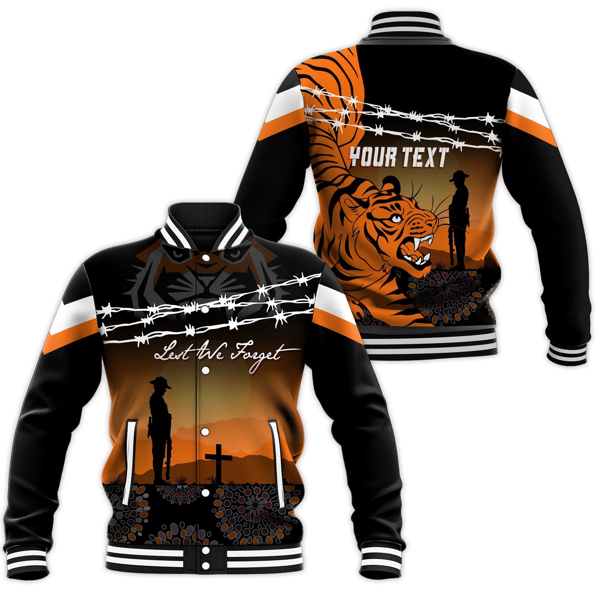 the-tigers-rugby-personalised-baseball-jacket-anzac-day-lest-we-forget