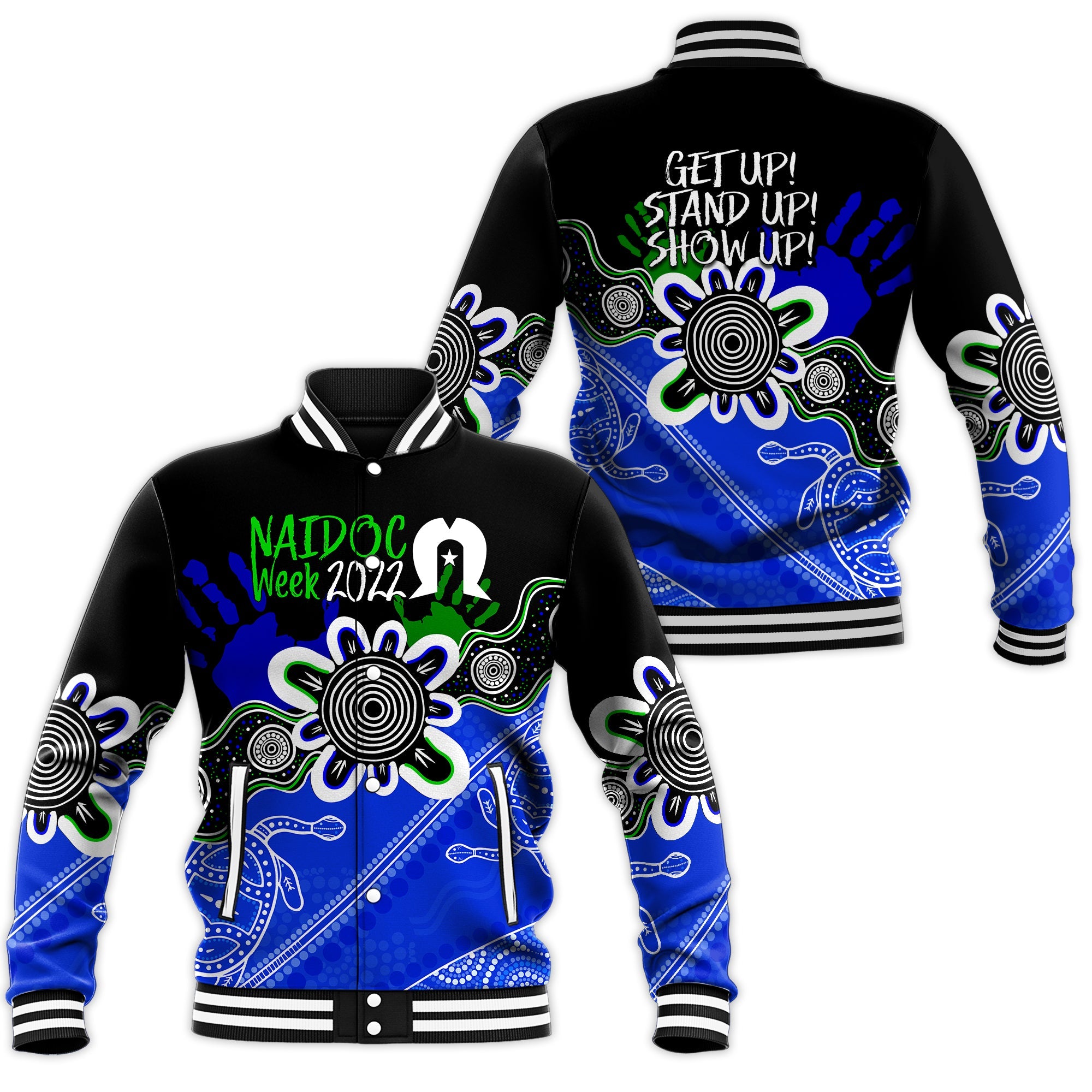 indigenous-torres-straits-naidoc-week-2022-baseball-jacket-turtles-style