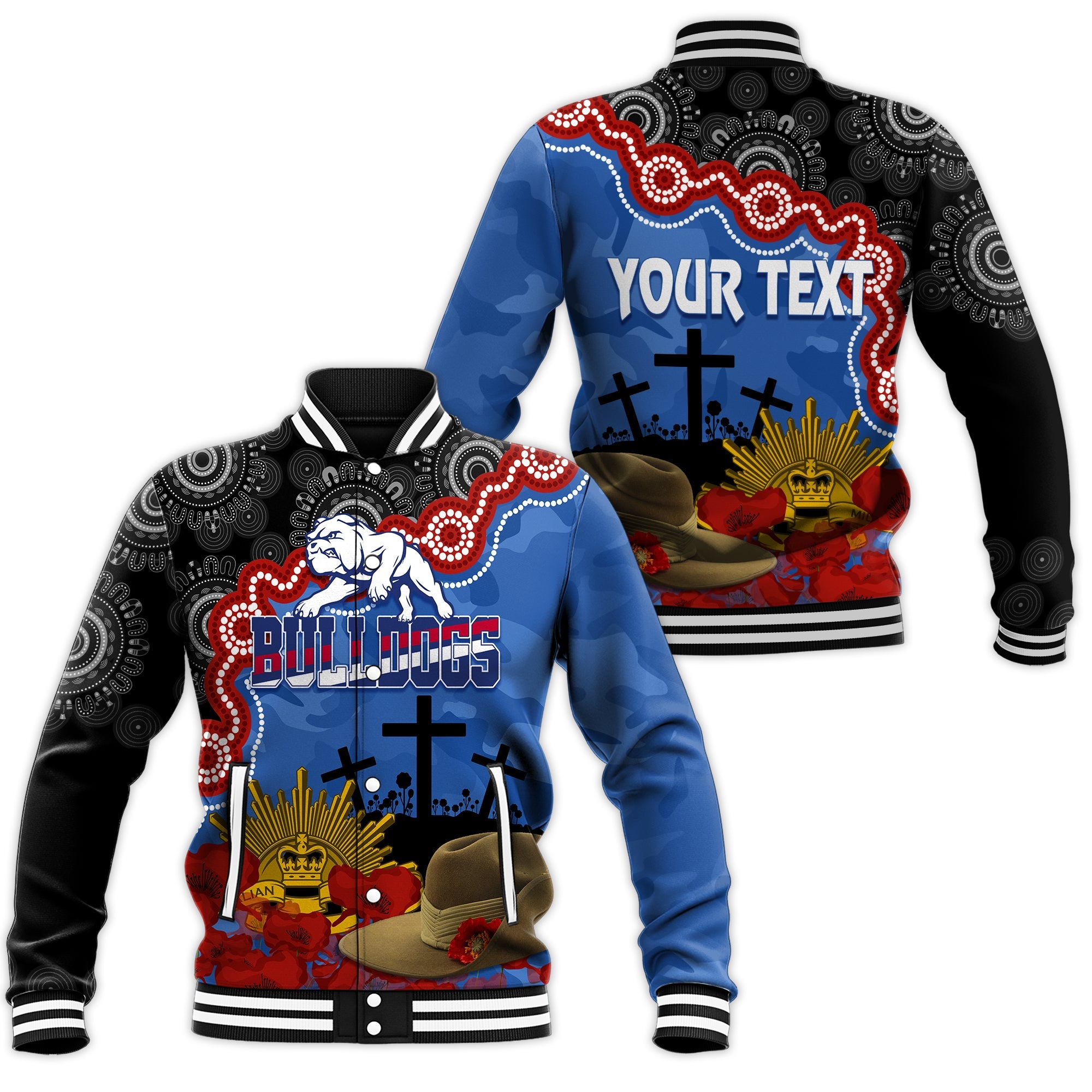 western-bulldogs-football-anzac-2023-baseball-jacket-aboriginal-mix-slouch-hat