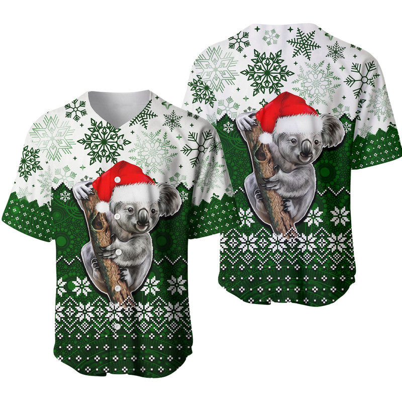 aboriginal-christmas-2022-koala-baseball-jersey-green-style