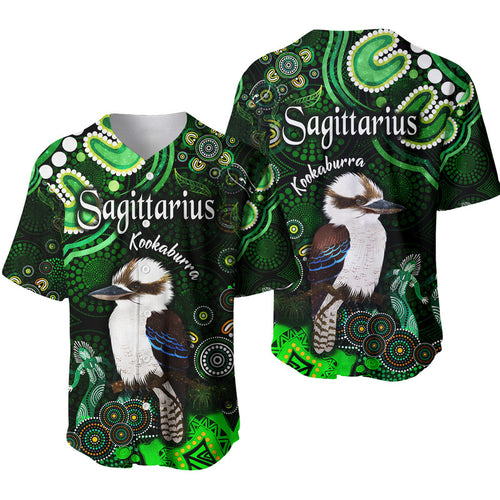 australian-astrology-baseball-jersey-sagittarius-kookaburra-zodiac-aboriginal-vibes-green