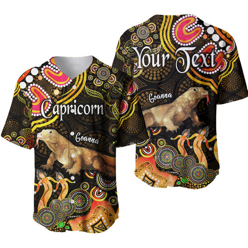 custom-personalised-australian-astrology-baseball-jersey-capricorn-goanna-zodiac-aboriginal-vibes-gold