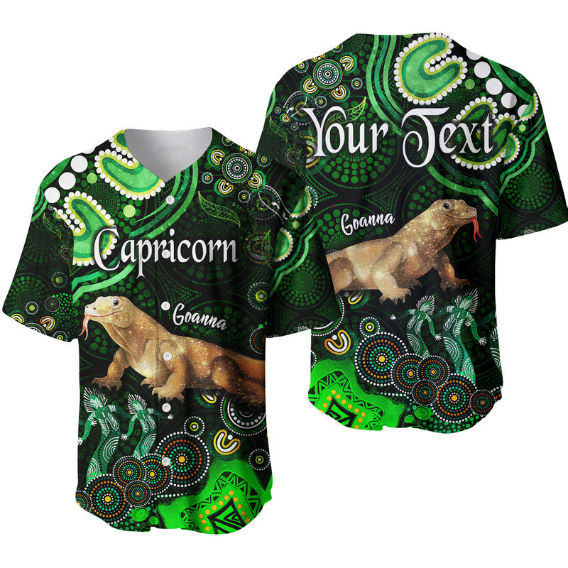 custom-personalised-australian-astrology-baseball-jersey-capricorn-goanna-zodiac-aboriginal-vibes-green
