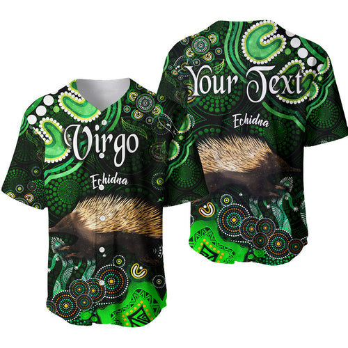 custom-personalised-australian-astrology-baseball-jersey-virgo-echidna-zodiac-aboriginal-vibes-green