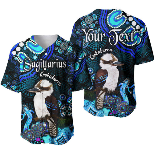 custom-personalised-australian-astrology-baseball-jersey-sagittarius-kookaburra-zodiac-aboriginal-vibes-blue