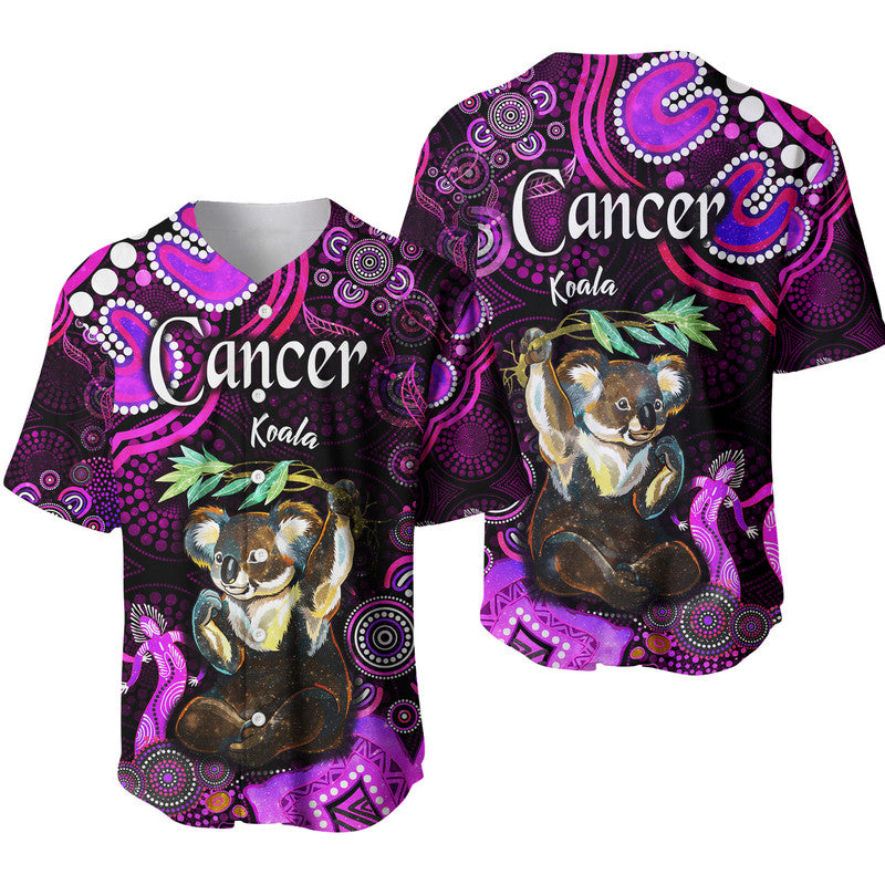 australian-astrology-baseball-jersey-cancer-koala-zodiac-aboriginal-vibes-pink