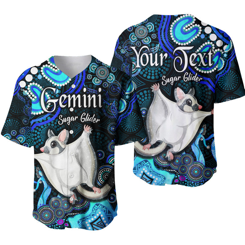 custom-personalised-australian-astrology-baseball-jersey-gemini-sugar-glider-zodiac-aboriginal-vibes-blue