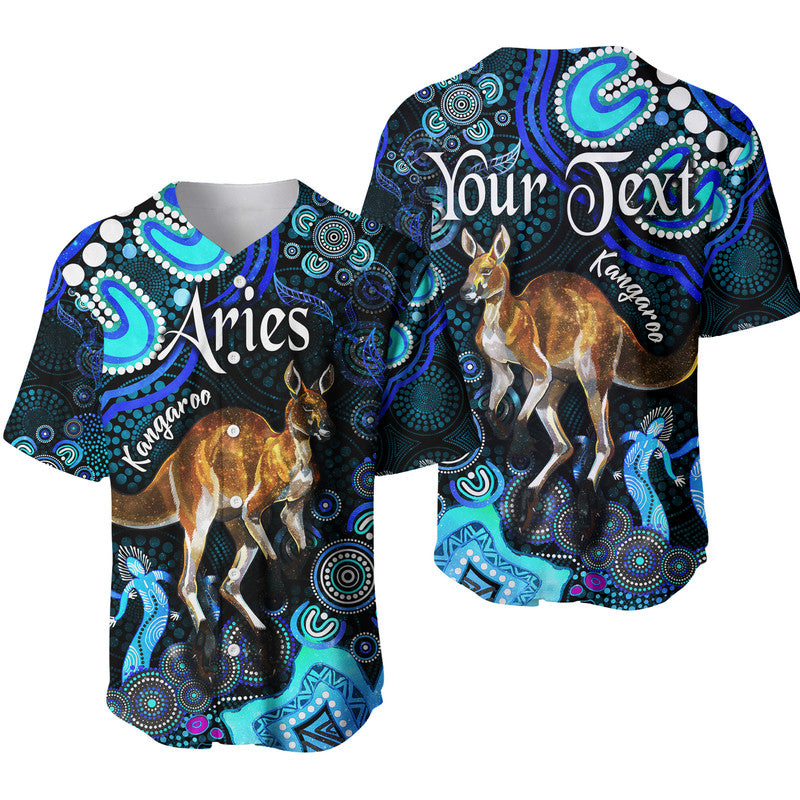 custom-personalised-australian-astrology-baseball-jersey-aries-kangaroo-zodiac-aboriginal-vibes-blue