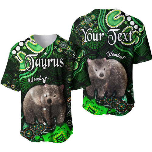 custom-personalised-australian-astrology-baseball-jersey-taurus-wombat-zodiac-aboriginal-vibes-green