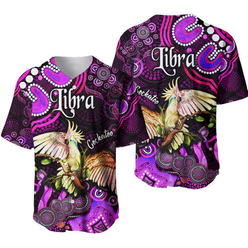 australian-astrology-baseball-jersey-libra-cockatoo-glider-zodiac-aboriginal-vibes-pink