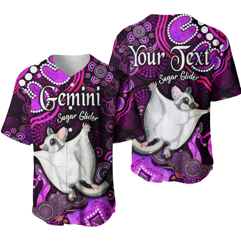 custom-personalised-australian-astrology-baseball-jersey-gemini-sugar-glider-zodiac-aboriginal-vibes-pink
