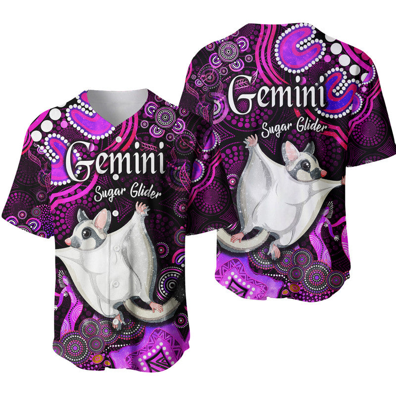australian-astrology-baseball-jersey-gemini-sugar-glider-zodiac-aboriginal-vibes-pink