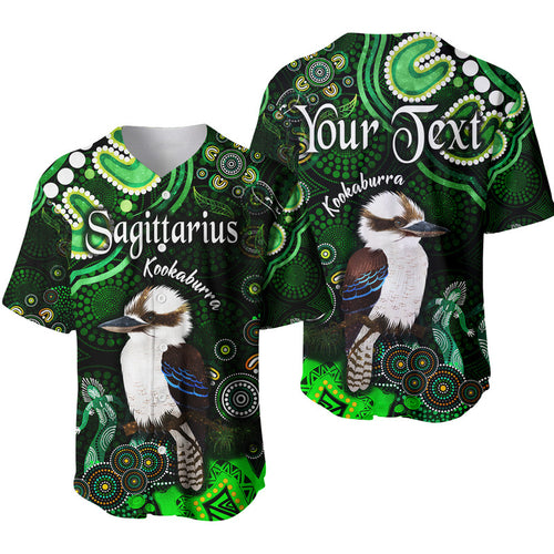 custom-personalised-australian-astrology-baseball-jersey-sagittarius-kookaburra-zodiac-aboriginal-vibes-green
