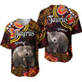 australian-astrology-baseball-jersey-taurus-wombat-zodiac-aboriginal-vibes-red