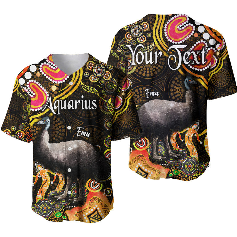 custom-personalised-australian-astrology-baseball-jersey-aquarius-emu-glider-zodiac-aboriginal-vibes-gold