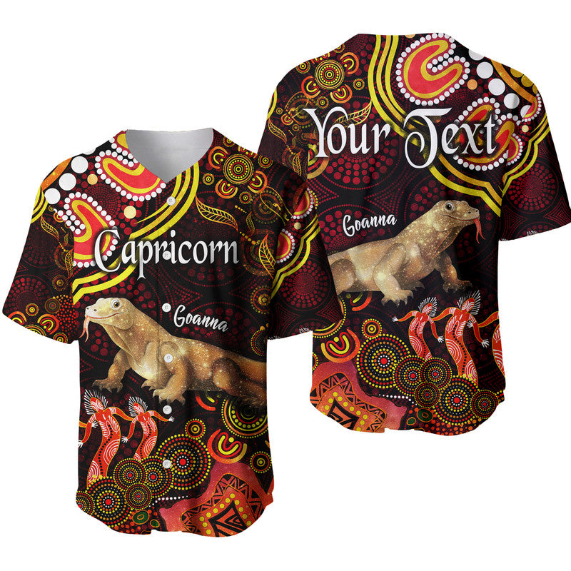 custom-personalised-australian-astrology-baseball-jersey-capricorn-goanna-zodiac-aboriginal-vibes-red