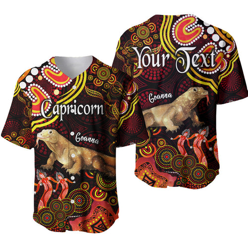 custom-personalised-australian-astrology-baseball-jersey-capricorn-goanna-zodiac-aboriginal-vibes-red