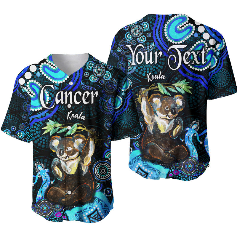 custom-personalised-australian-astrology-baseball-jersey-cancer-koala-zodiac-aboriginal-vibes-blue