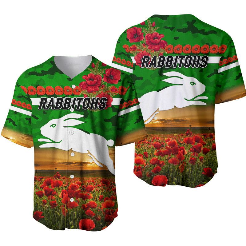 south-sydney-rabbitohs-anzac-2022-baseball-jersey-poppy-flowers-vibes-green