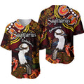 australian-astrology-baseball-jersey-sagittarius-kookaburra-zodiac-aboriginal-vibes-red