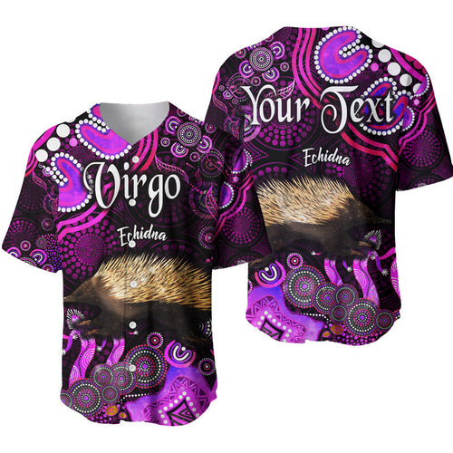 custom-personalised-australian-astrology-baseball-jersey-virgo-echidna-zodiac-aboriginal-vibes-pink