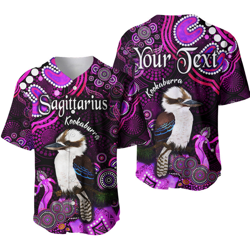 custom-personalised-australian-astrology-baseball-jersey-sagittarius-kookaburra-zodiac-aboriginal-vibes-pink