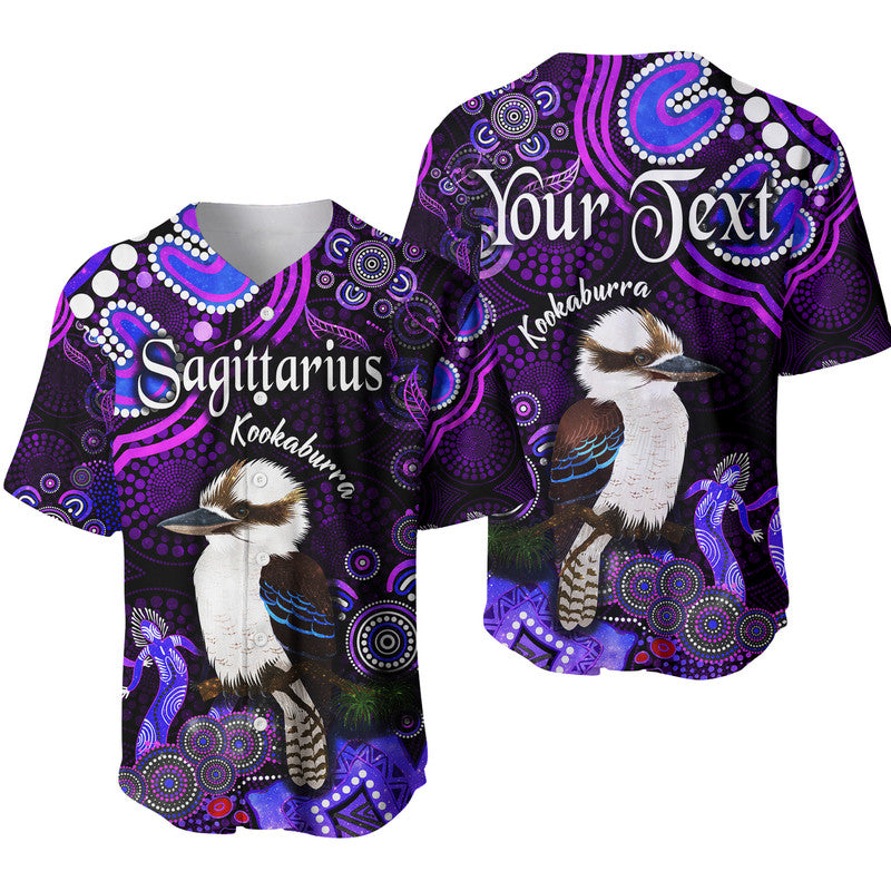 custom-personalised-australian-astrology-baseball-jersey-sagittarius-kookaburra-zodiac-aboriginal-vibes-purple