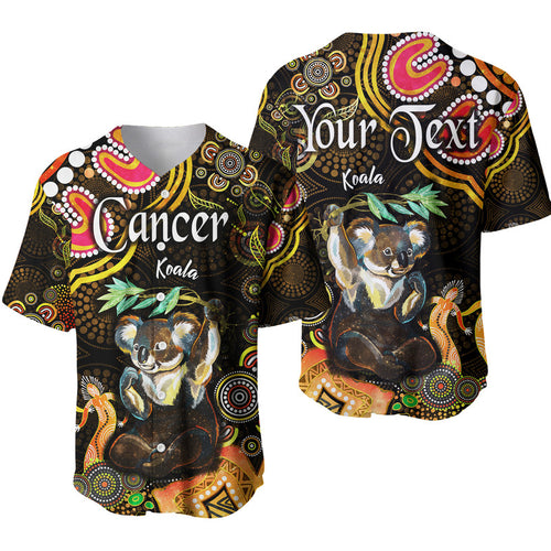custom-personalised-australian-astrology-baseball-jersey-cancer-koala-zodiac-aboriginal-vibes-gold