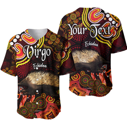custom-personalised-australian-astrology-baseball-jersey-virgo-echidna-zodiac-aboriginal-vibes-red