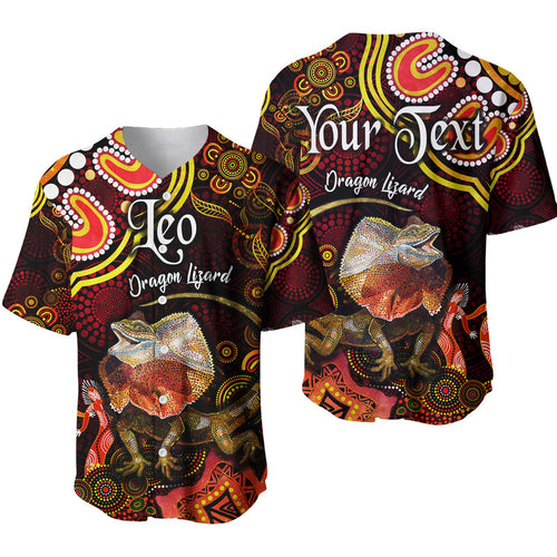 custom-personalised-australian-astrology-baseball-jersey-leo-dragon-lizard-zodiac-aboriginal-vibes-red