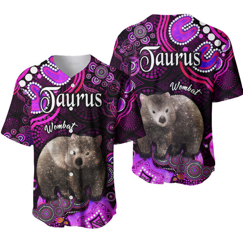 australian-astrology-baseball-jersey-taurus-wombat-zodiac-aboriginal-vibes-pink
