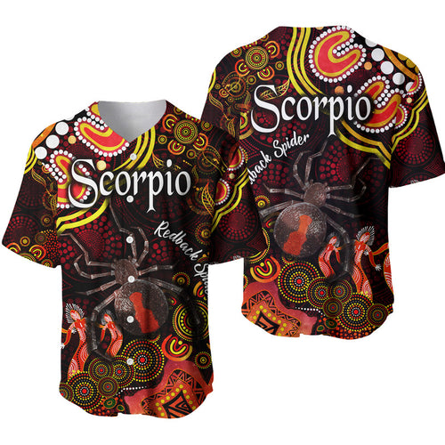 australian-astrology-baseball-jersey-scorpio-redback-spider-zodiac-aboriginal-vibes-red