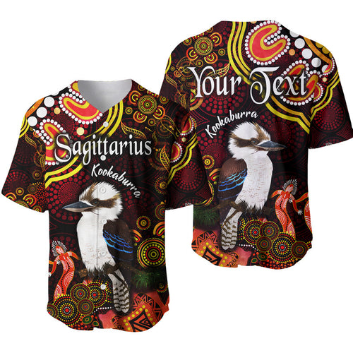 custom-personalised-australian-astrology-baseball-jersey-sagittarius-kookaburra-zodiac-aboriginal-vibes-red