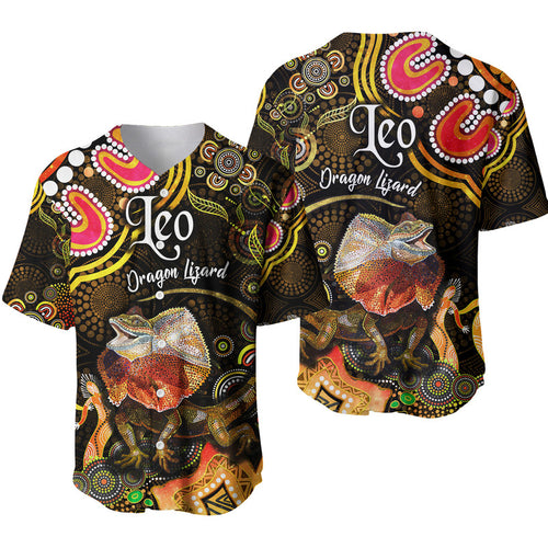 australian-astrology-baseball-jersey-leo-dragon-lizard-zodiac-aboriginal-vibes-gold