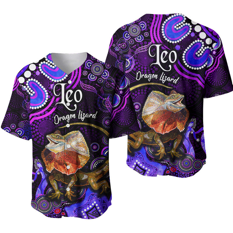 australian-astrology-baseball-jersey-leo-dragon-lizard-zodiac-aboriginal-vibes-purple