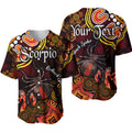 custom-personalised-australian-astrology-baseball-jersey-scorpio-redback-spider-zodiac-aboriginal-vibes-red