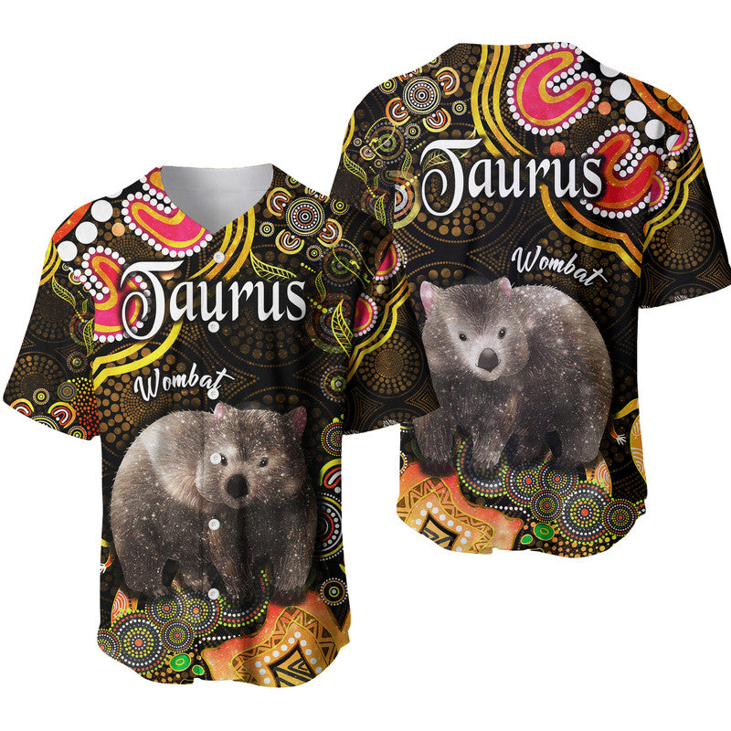 australian-astrology-baseball-jersey-taurus-wombat-zodiac-aboriginal-vibes-gold