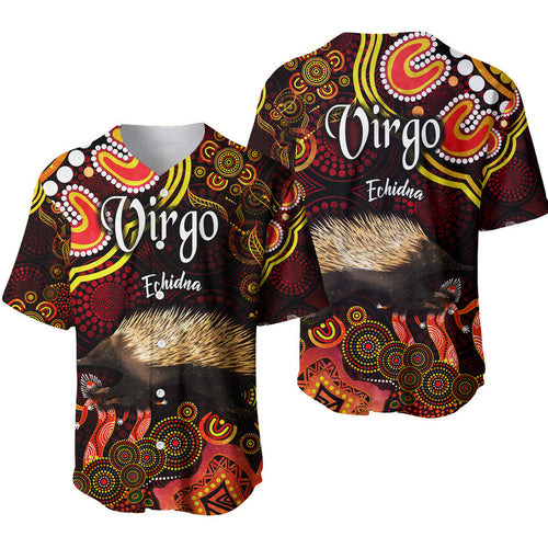 australian-astrology-baseball-jersey-virgo-echidna-zodiac-aboriginal-vibes-red