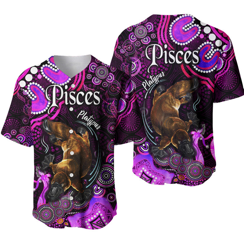 australian-astrology-baseball-jersey-pisces-platypus-zodiac-aboriginal-vibes-pink