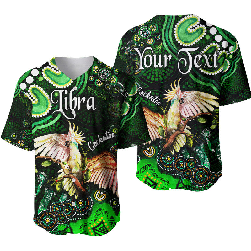 custom-personalised-australian-astrology-baseball-jersey-libra-cockatoo-glider-zodiac-aboriginal-vibes-green