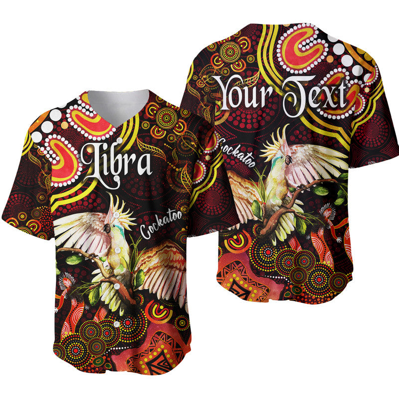 custom-personalised-australian-astrology-baseball-jersey-libra-cockatoo-glider-zodiac-aboriginal-vibes-red