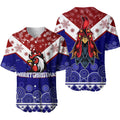 aboriginal-art-chooks-tricolor-merry-christmas-baseball-jersey