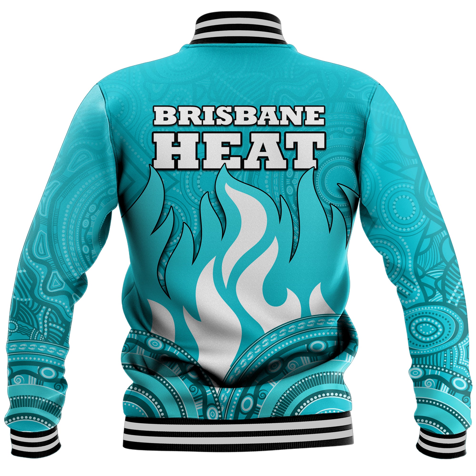 Brisbane Heat Indigenous Aboriginal Arts Baseball Jacket LT9