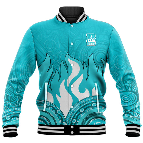 Brisbane Heat Indigenous Aboriginal Arts Baseball Jacket LT9