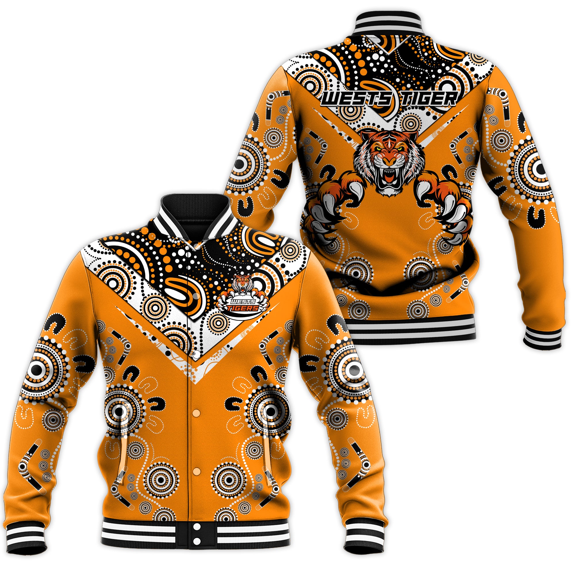 Wests Tiger Rugby Aboriginal Pattern 