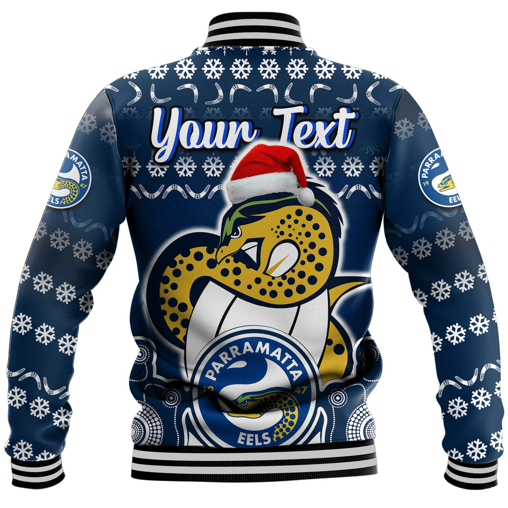 custom-personalised-parramatta-eels-christmas-vibe-with-aboriginal-dot-panting-style-baseball-jacket