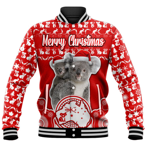 australian-koala-christmas-vibe-with-aboriginal-dot-painting-style-no1-baseball-jacket