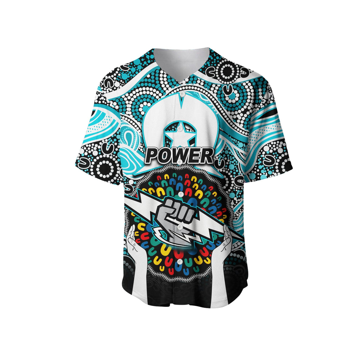 power-australian-football-naidoc-2022-patterns-baseball-jersey