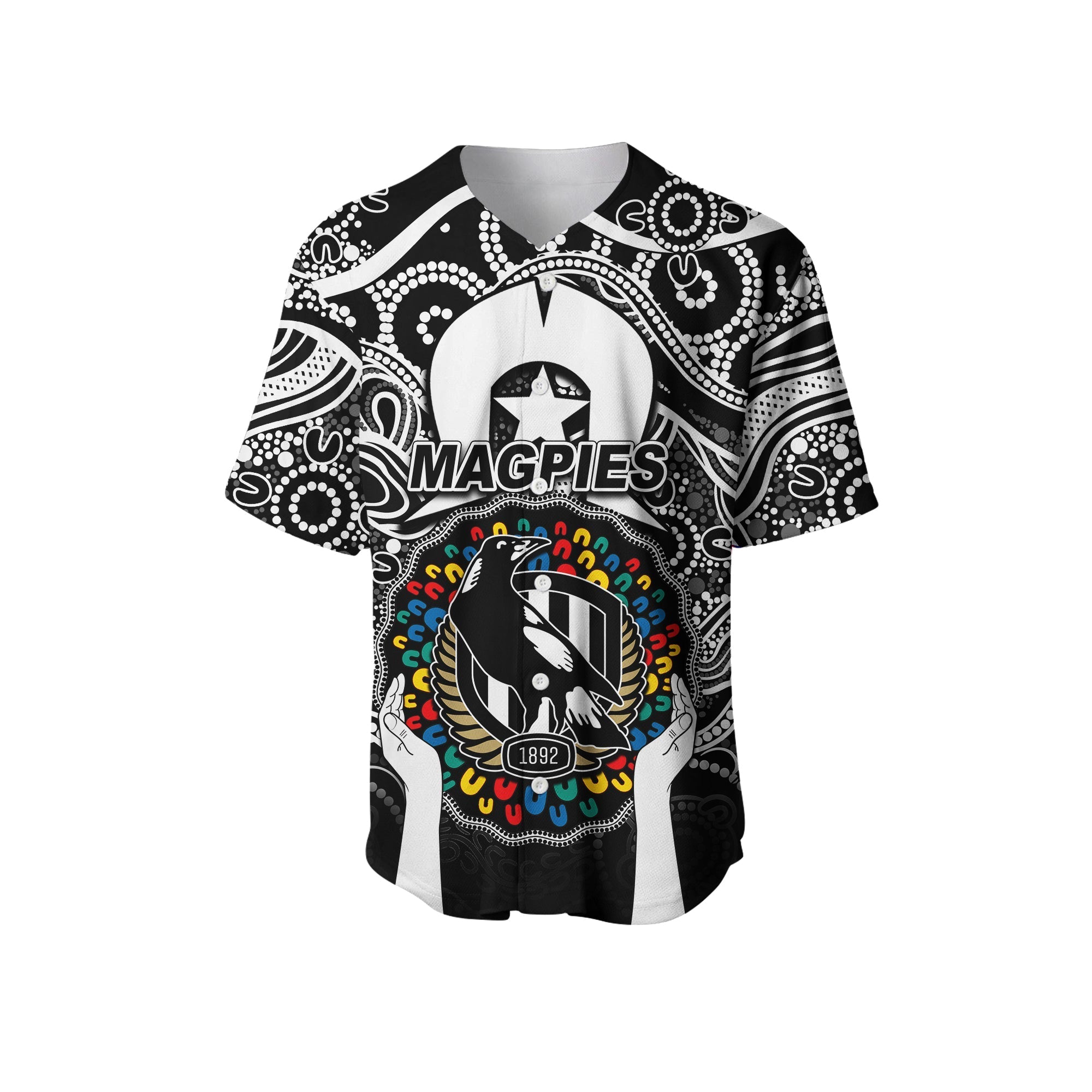 magpies-australian-football-naidoc-2022-patterns-baseball-jersey
